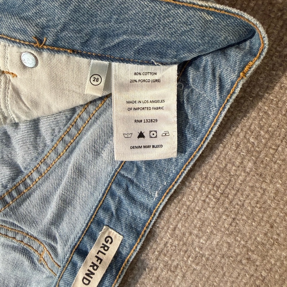GRLFRND NWOT Lauren Super Loose Wide Leg in Sin City Size 28 Trendy Y2K Relaxed - Picture 9 of 13
